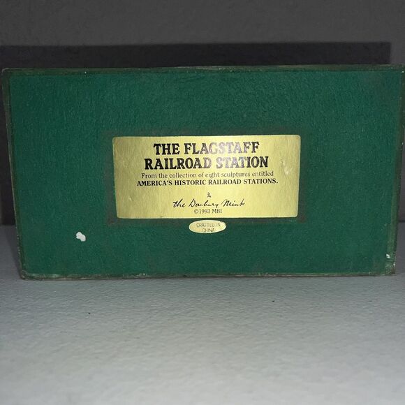 Danbury Mint "The Flagstaff" 1993 America's Historic Railways - Picture 6 of 6